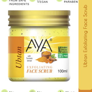 AYA Ubtan Exfoliating Face Scrub, 100 ml | No Paraben, No Silicone, No Sulphate |