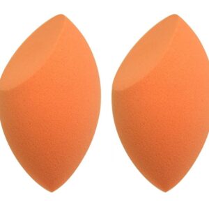 AY Cut Shape Make up Sponge Puff (Colour may Vary) - Pack of 2 Piece
