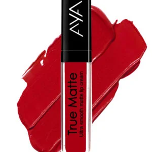 AYA True Matte Liquid Lipstick, Ultra Smooth Matte Lip Cream, 02 Blood Red, 6ml