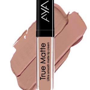 AYA True Matte Liquid Lipstick, Ultra Smooth Matte Lip Cream, 03 Brown Nude, 6ml