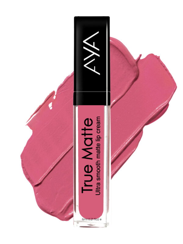 AYA True Matte Liquid Lipstick, Ultra Smooth Matte Lip Cream, 05 Pink, 6ml