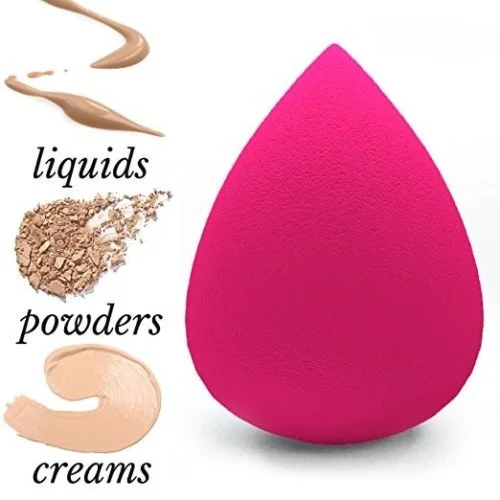 AY Makeup Brush Set Of 5 With 1 Makeup Sponge Puff (Color May Vary) - Image 2