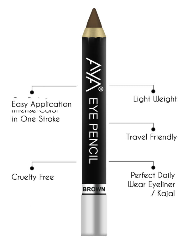 AYA Eye Pencil For Kajal / Eyeliner? - Brown - Image 2