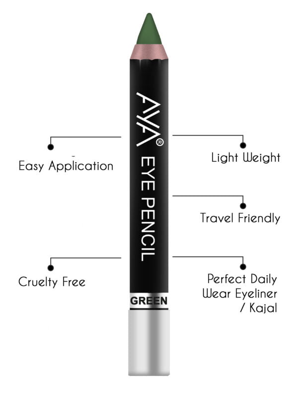 AYA Eye Pencil For Kajal / Eyeliner - Green - Image 2