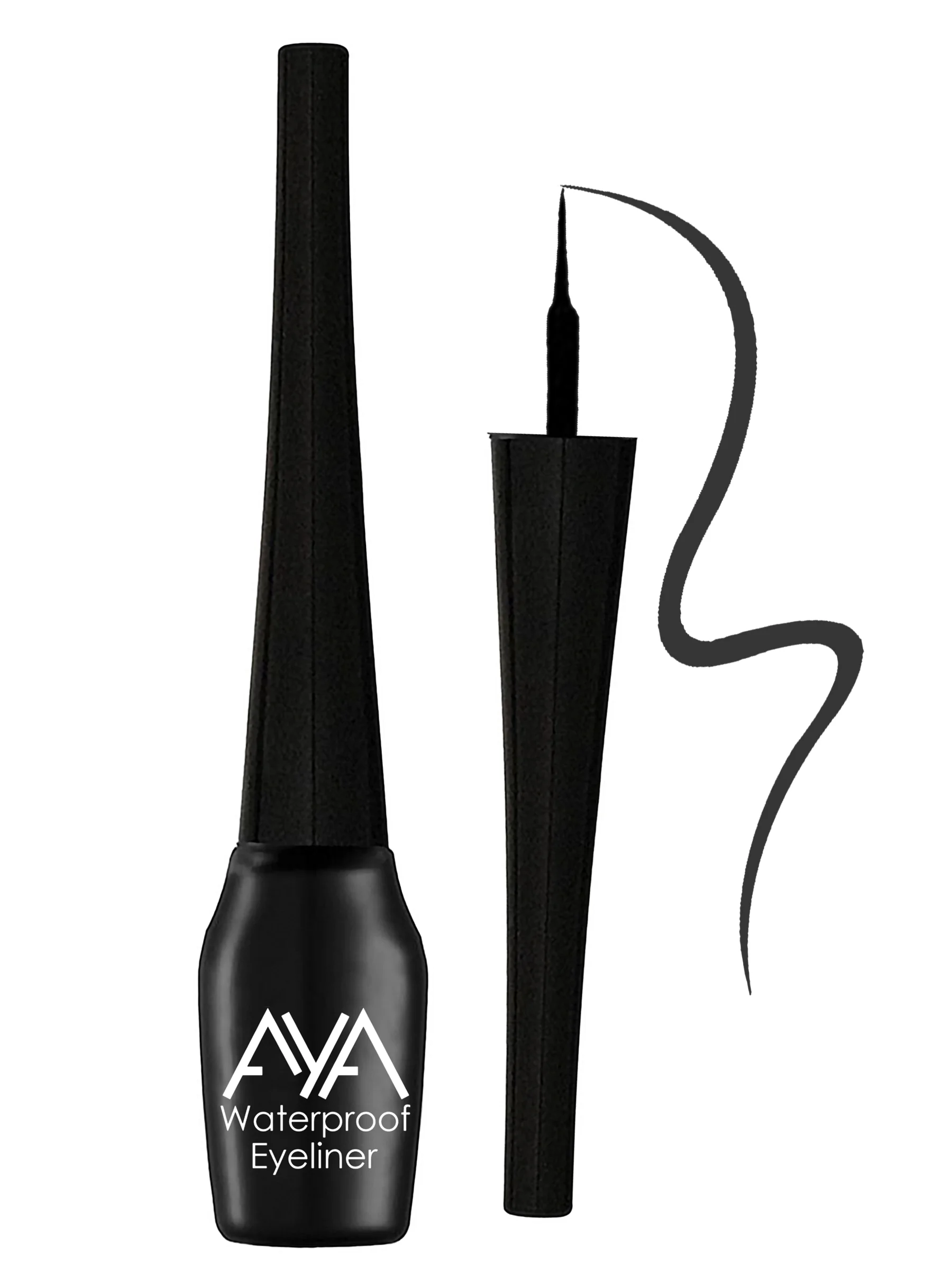 AYA Waterproof Eyeliner, Set of 3 (Golden, Silver, Black) - Image 2