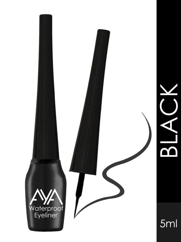 AYA Waterproof Eyeliner, Set of 2 (Black and Purple) - Image 2