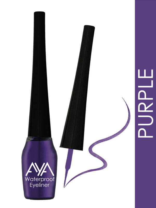 AYA Waterproof Eyeliner, Set of 2 (Green and Purple) - Image 2