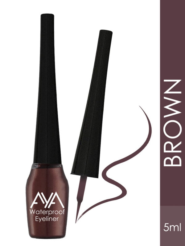 AYA Waterproof Eyeliner, Set of 2 (Brown and White) - Image 2