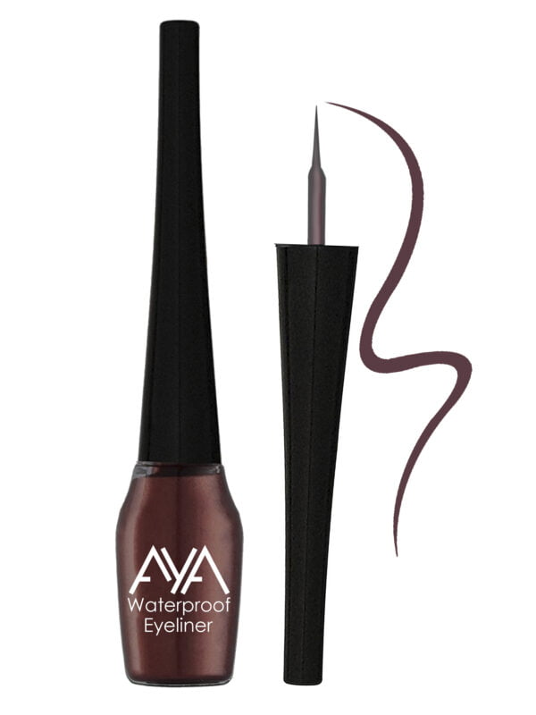 AYA Waterproof Eyeliner, Brown (5 ml) - Image 3