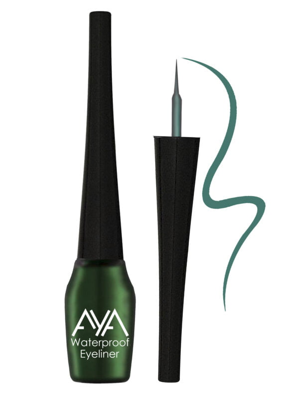 AYA Waterproof Eyeliner, Green (5 ml) - Image 3