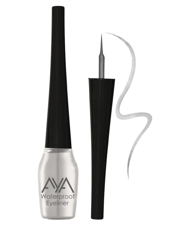 AYA Waterproof Eyeliner, Silver (5 ml) - Image 3