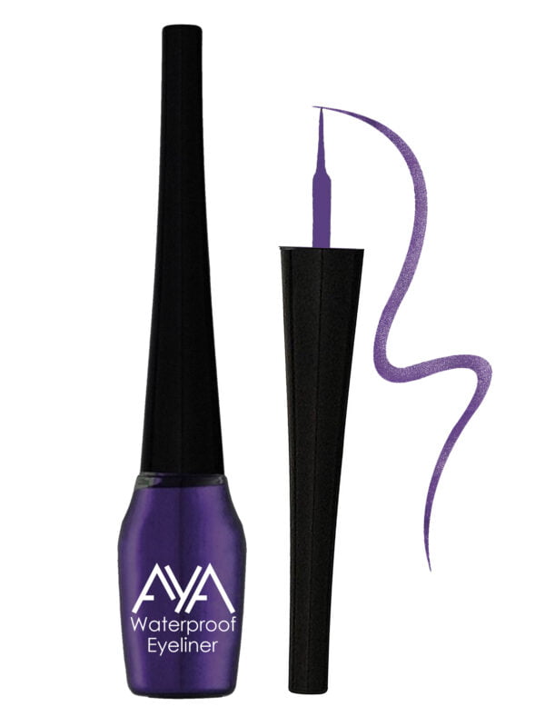 AYA Waterproof Eyeliner, Purple (5 ml) - Image 3