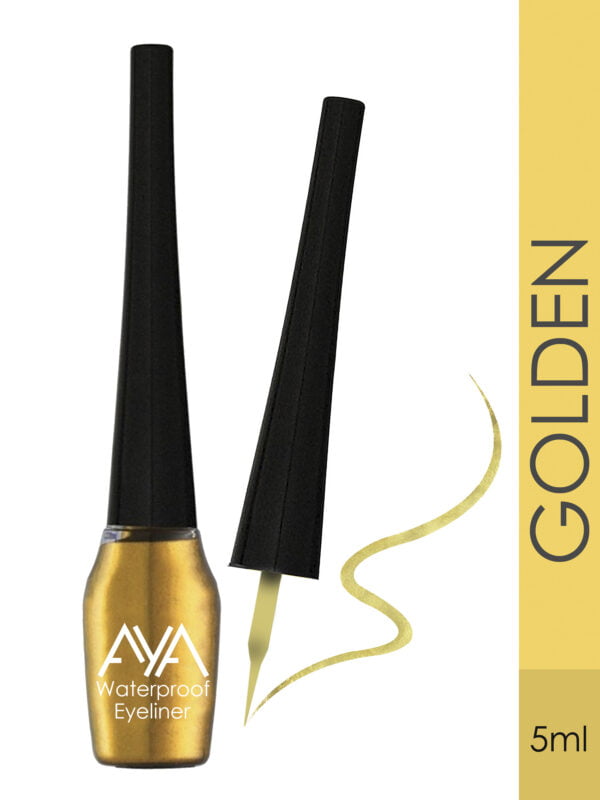 AYA Waterproof Eyeliner, Set of 2 (Brown and Golden) - Image 3