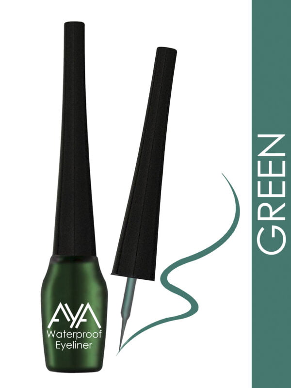 AYA Waterproof Eyeliner, Set of 2 (Green and Brown) - Image 3
