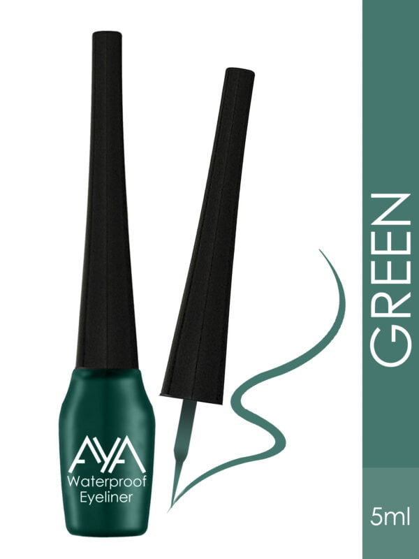 AYA Waterproof Eyeliner, Set of 2 (Green and Purple) - Image 3