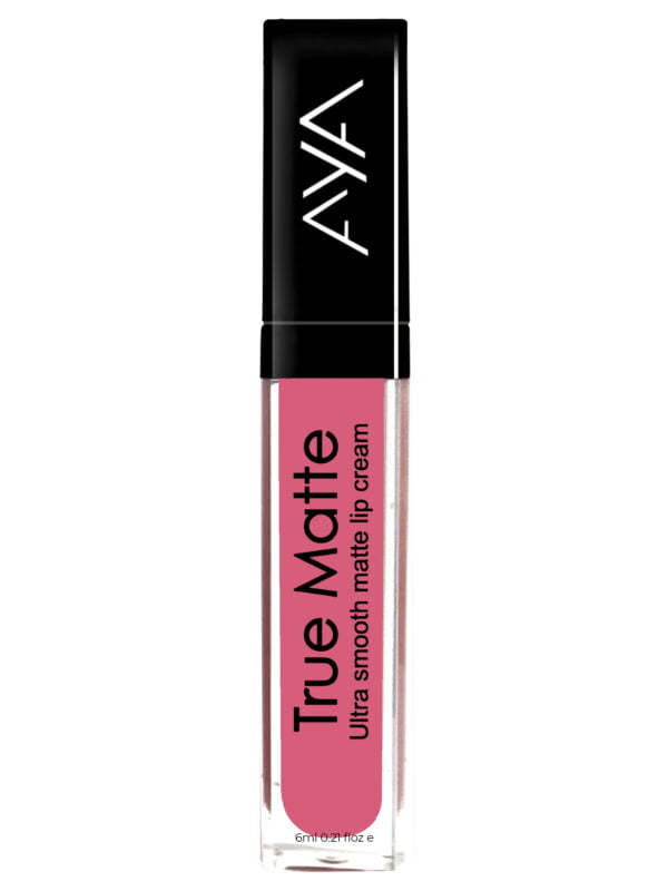 AYA True Matte Liquid Lipstick, Ultra Smooth Matte Lip Cream, 05 Pink, 6ml - Image 3