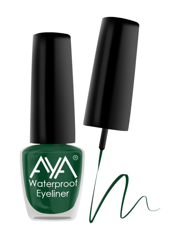 AYA 24 Hrs Long Lasting & Waterproof Eyeliner, Metallic Green (5 ml) - Image 4