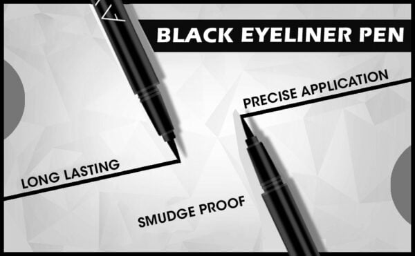 AYA Waterproof Long Lasting Eyeliner, Black, 2ml - Image 6