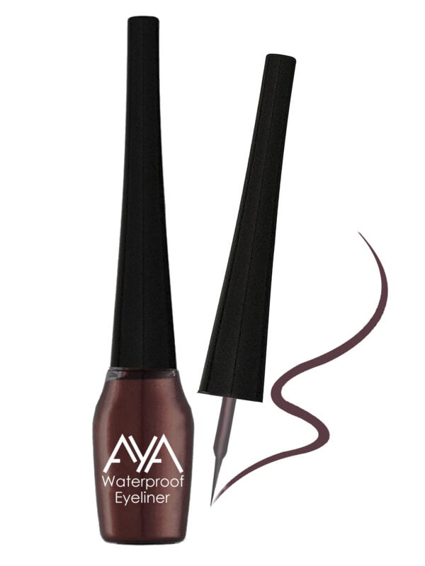 AYA Waterproof Eyeliner, Brown (5 ml) - Image 4