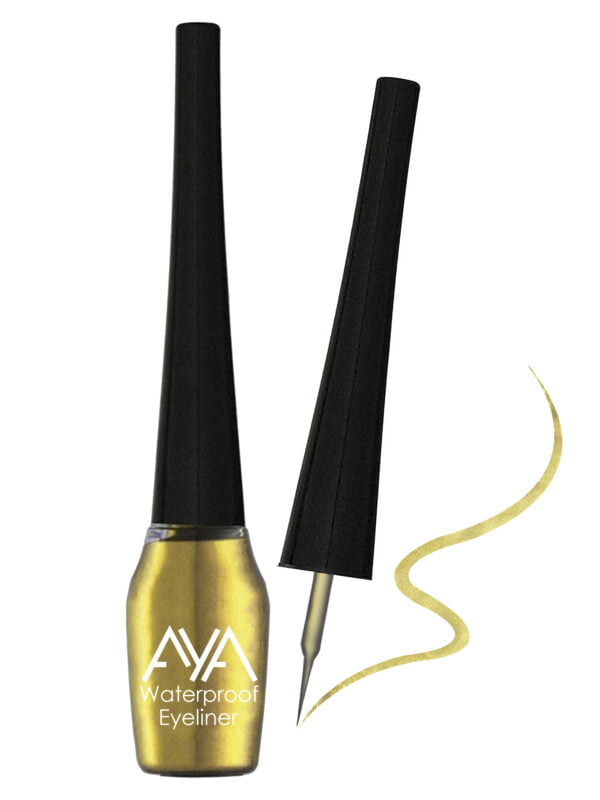 AYA Waterproof Eyeliner, Golden (5 ml) - Image 4