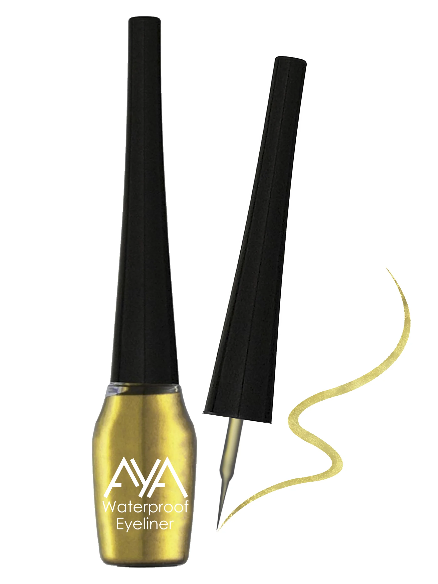 AYA Waterproof Eyeliner, Golden (5 ml) - Image 4