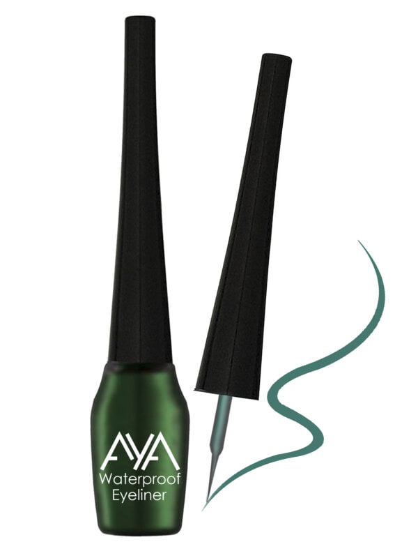 AYA Waterproof Eyeliner, Green (5 ml) - Image 4