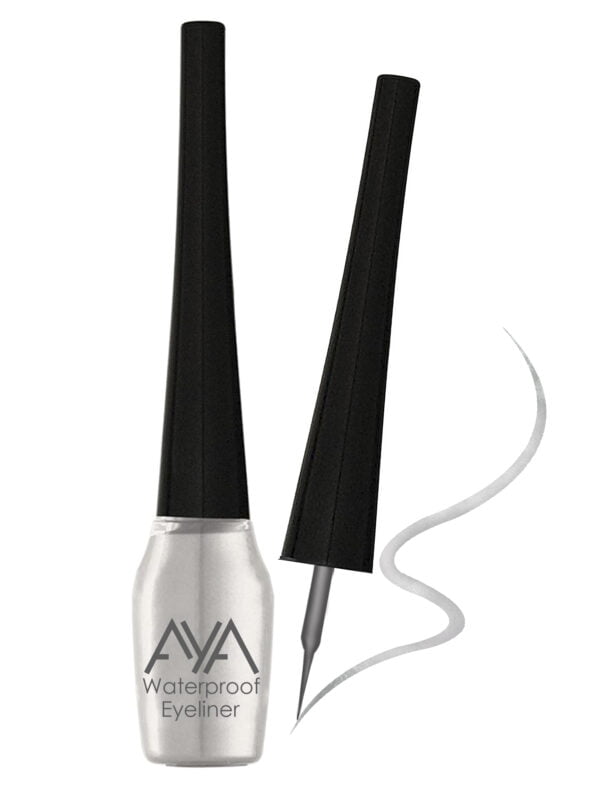 AYA Waterproof Eyeliner, Silver (5 ml) - Image 4