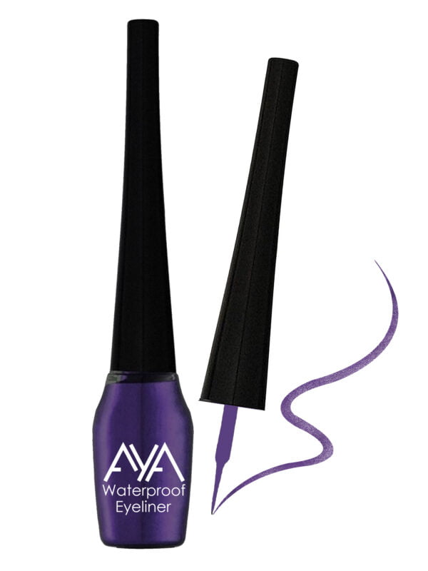 AYA Waterproof Eyeliner, Purple (5 ml) - Image 4