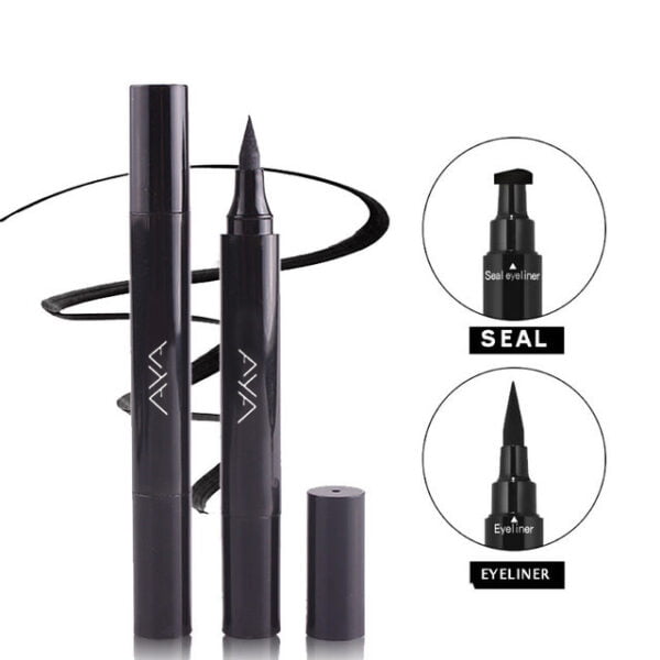 AYA Professional Make Up Magic Eyeliner & Seal Eyeliner, Black (3.5 ml) - Image 4