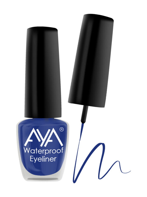 AYA 24 Hrs Long Lasting & Waterproof Eyeliner, Metallic Blue (5 ml) - Image 4