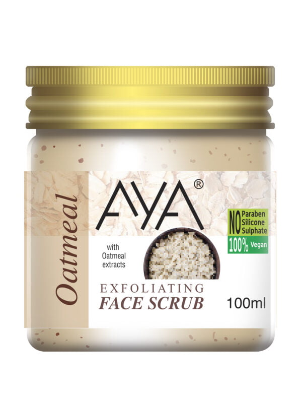 AYA Oatmeal Exfoliating Face Scrub, 100 ml | No Paraben, No Silicone, No Sulphate | - Image 5