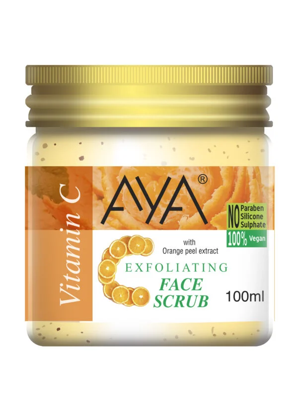 AYA Vitamin C Exfoliating Face Scrub, 100 ml | No Paraben, No Silicone, No Sulphate. - Image 5