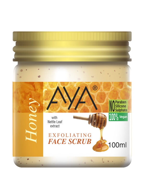 AYA Honey Exfoliating Face Scrub, 100 ml | No Paraben, No Silicone, No Sulphate. - Image 5