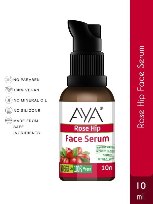 AYA Rosehip Face Serum (10 ml) | Skin Repair, Hydration, Brightening and Nourishment | No Paraben, No Silicone, No Mineral Oil. - Image 5