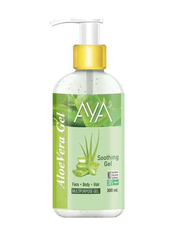 AYA Multipurpose Aloe Vera Gel, 300 ml for Face, Hair and Body | No Paraben, No Silicone, No Sulphate | - Image 5