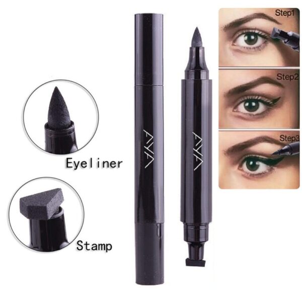 AYA Professional Make Up Magic Eyeliner & Seal Eyeliner, Black (3.5 ml) - Image 5