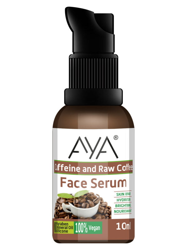 AYA Caffeine and Coffee Face Serum (10 ml) | For Skin Repair, Hydration, Brightening and Nourishment | No Paraben, No Silicone, No Mineral Oil | - Image 6