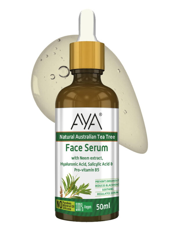 AYA Australian Tea Tree Face Serum (50 ml) | Prevents Break outs, Reduce Blackheads and Soothing | No Paraben, No Silicone, No Mineral Oil. - Image 7