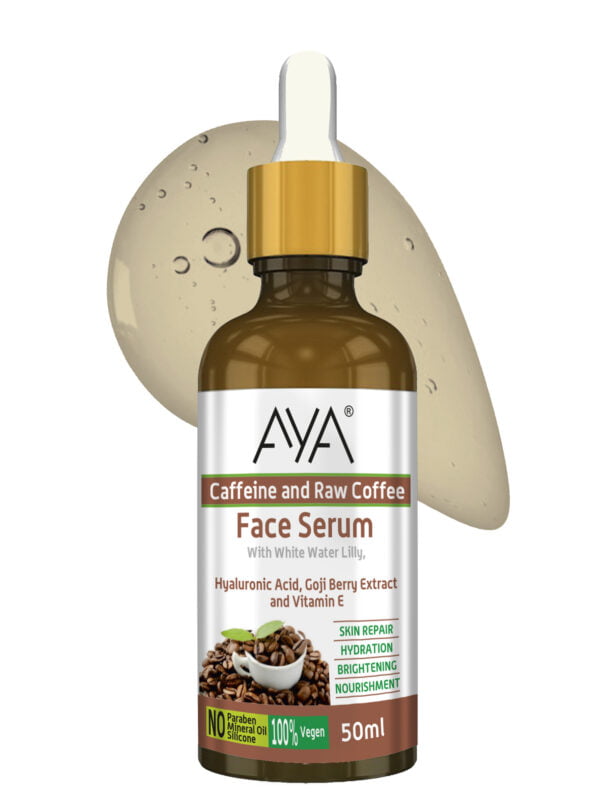 AYA Caffeine and Coffee Face Serum (50 ml) | For Skin Repair, Hydration, Brightening and Nourishment | No Paraben, No Silicone, No Mineral Oil | - Image 7