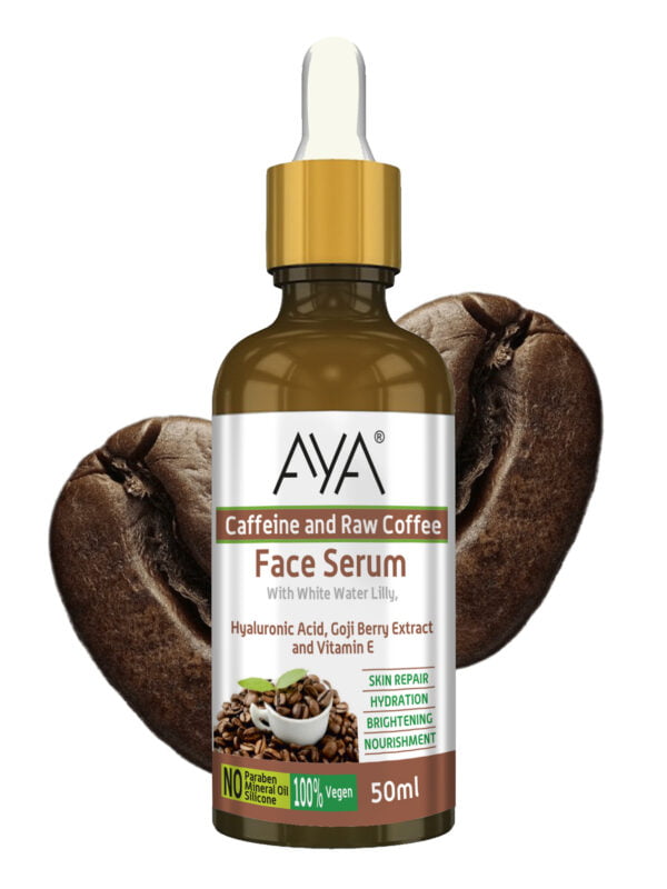 AYA Caffeine and Coffee Face Serum (50 ml) | For Skin Repair, Hydration, Brightening and Nourishment | No Paraben, No Silicone, No Mineral Oil | - Image 8