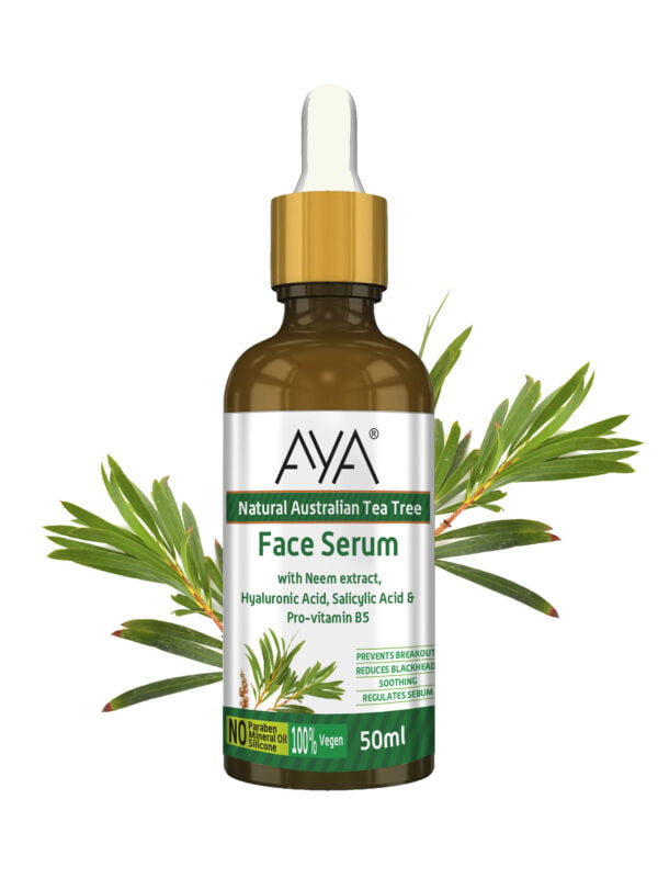 AYA Australian Tea Tree Face Serum (50 ml) | Prevents Break outs, Reduce Blackheads and Soothing | No Paraben, No Silicone, No Mineral Oil. - Image 8