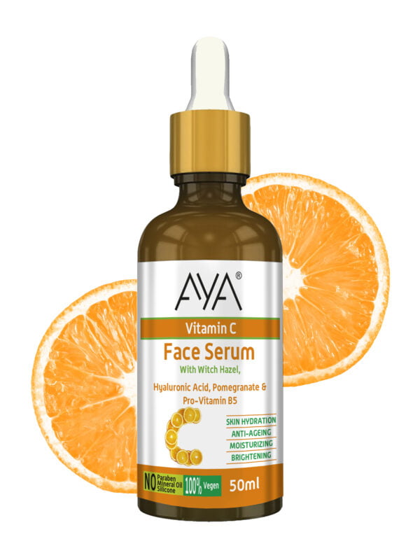 AYA Vitamin C Face Serum (50 ml) | For Skin Hydration, Anti-Ageing, Moisturizing and Brightening | No Paraben, No Silicone, No Mineral Oil | - Image 9