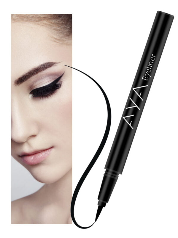 AYA Waterproof Long Lasting Eyeliner, Black, 2ml - Image 3