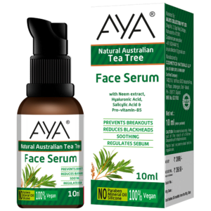 AYA Australian Tea Tree Face Serum (10 ml) | Prevents Break outs, Reduce Blackheads and Soothing | No Paraben, No Silicone, No Mineral Oil.