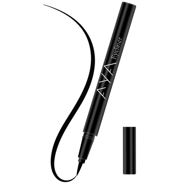 AYA Waterproof Long Lasting Eyeliner, Black, 2ml