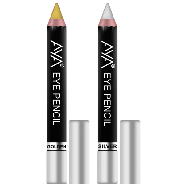 AYA Eye Pencil For Kajal / Eyeliner (Set of 2) - Golden and Silver