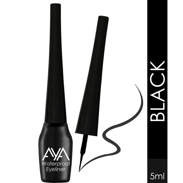 AYA Waterproof Eyeliner, Black (5 ml)