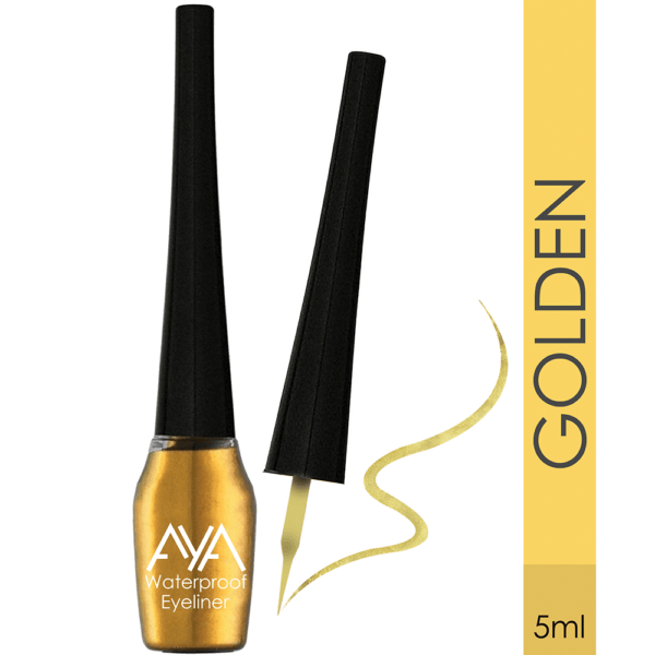 AYA Waterproof Eyeliner, Golden (5 ml)