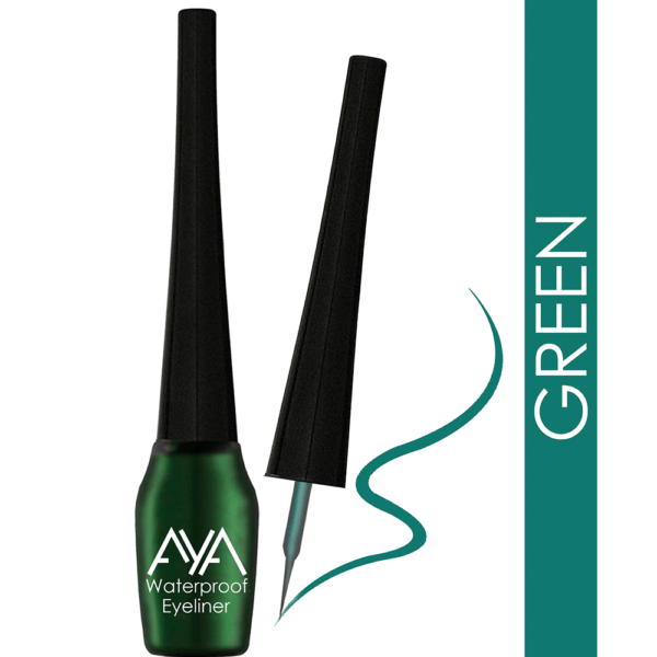 AYA Waterproof Eyeliner, Green (5 ml)