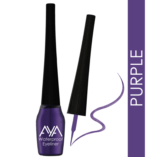 AYA Waterproof Eyeliner, Purple (5 ml)